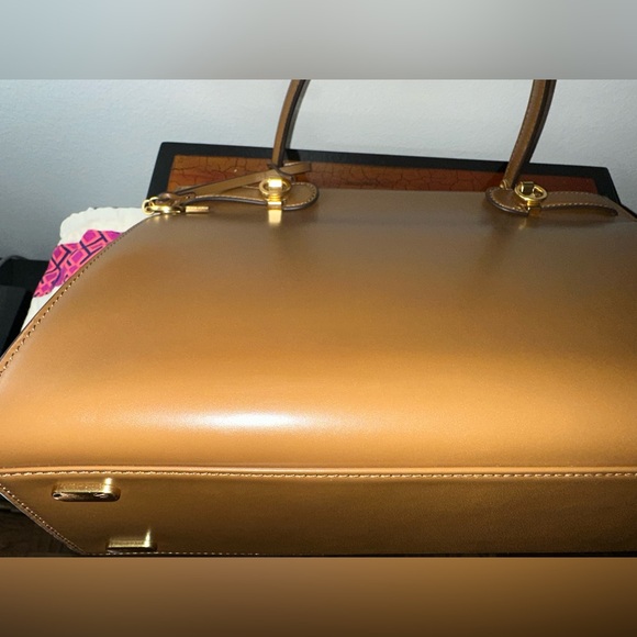 Rare Tory Burch Lee Radziwill Bag Large in Moose (Brown) - Picture 7 of 16